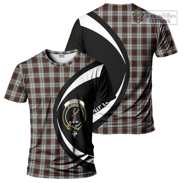 Fraser Dress Tartan T-Shirt with Family Crest Circle Style