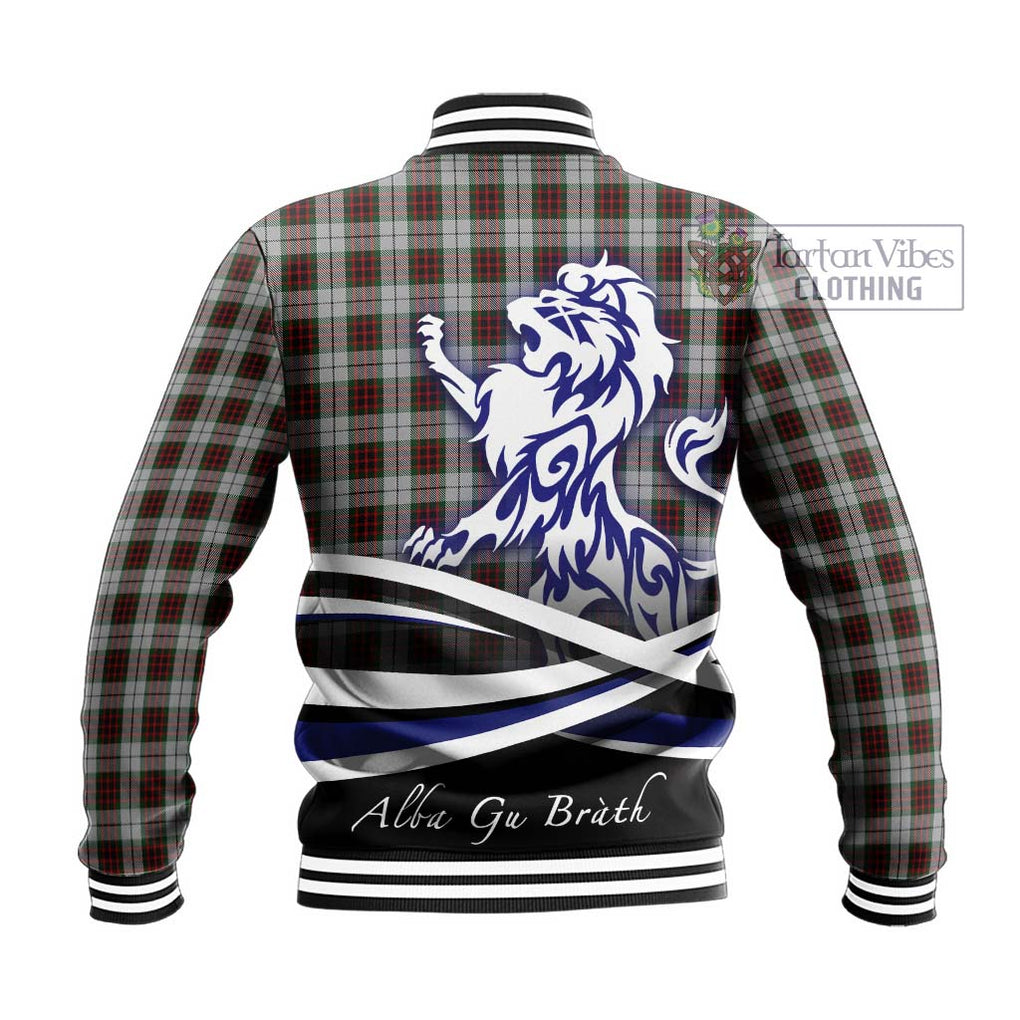 Fraser Dress Tartan Baseball Jacket with Alba Gu Brath Regal Lion Emblem - Tartanvibesclothing Shop