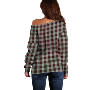 Fraser Dress Tartan Off Shoulder Women Sweater with Family Crest