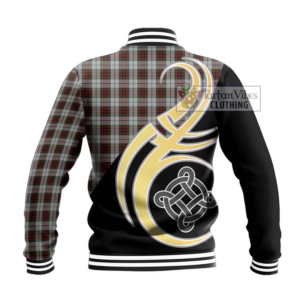 Fraser Dress Tartan Baseball Jacket with Family Crest and Celtic Symbol Style - Tartan Vibes Clothing