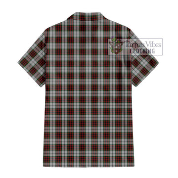 Fraser Dress Tartan Short Sleeve Button Shirt with Family Crest DNA In Me Style