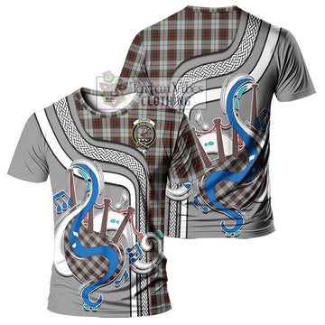 Fraser Dress Tartan T-Shirt with Epic Bagpipe Style