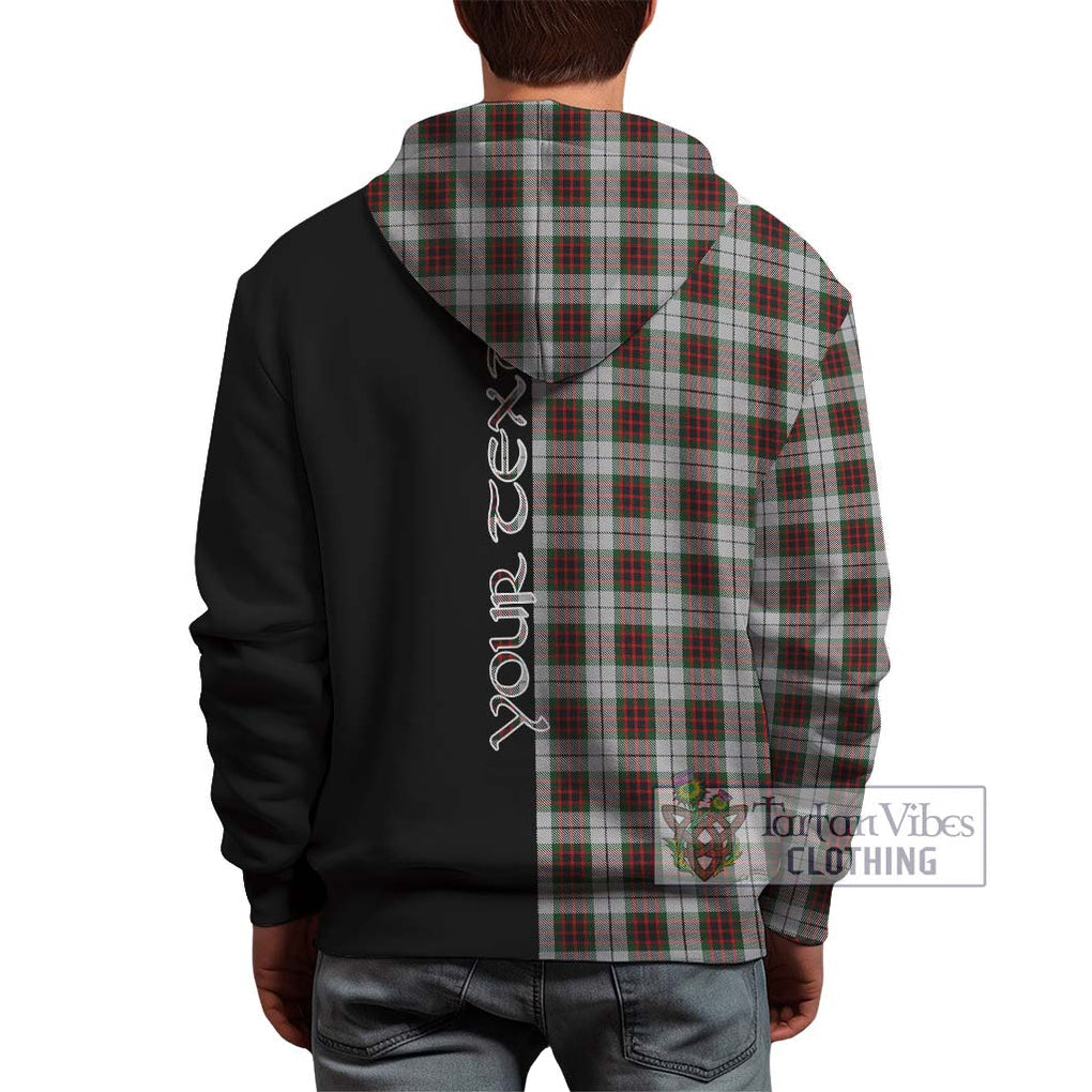 Fraser Dress Tartan Hoodie with Family Crest and Half Of Me Style - Tartanvibesclothing Shop