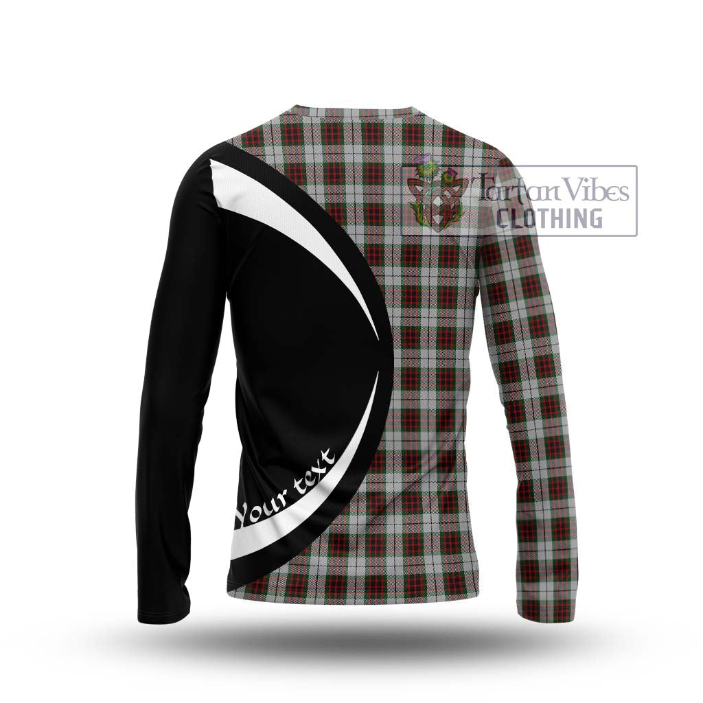 Fraser Dress Tartan Long Sleeve T-Shirt with Family Crest Circle Style - Tartan Vibes Clothing