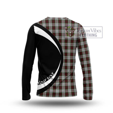 Fraser Dress Tartan Long Sleeve T-Shirt with Family Crest Circle Style