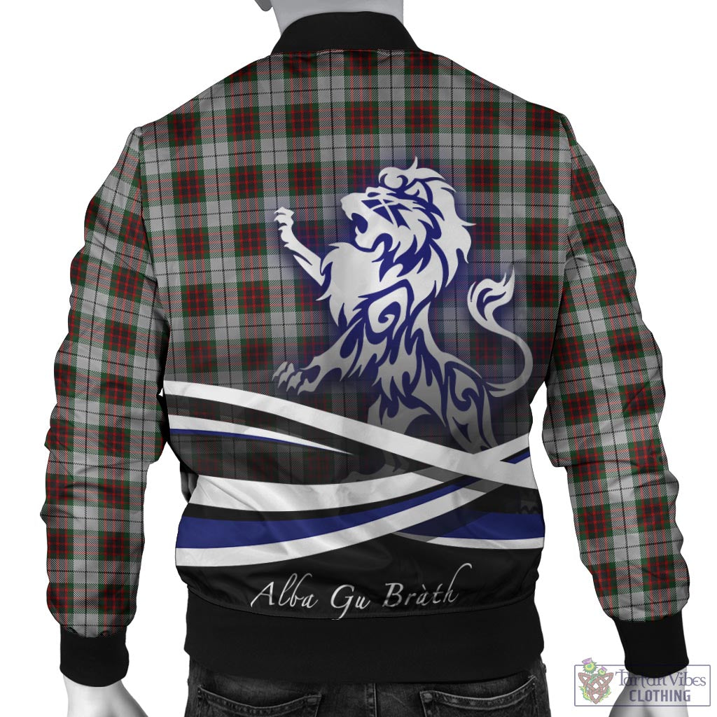 Tartan Vibes Clothing Fraser Dress Tartan Bomber Jacket with Alba Gu Brath Regal Lion Emblem