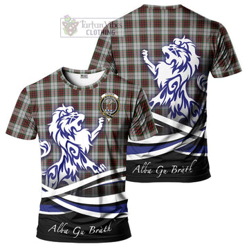 Fraser Dress Tartan Cotton T-shirt with Alba Gu Brath Regal Lion Emblem