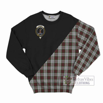 Fraser Dress Tartan Sweatshirt with Family Crest and Military Logo Style