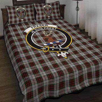 Fraser Dress Tartan Quilt Bed Set with Family Crest