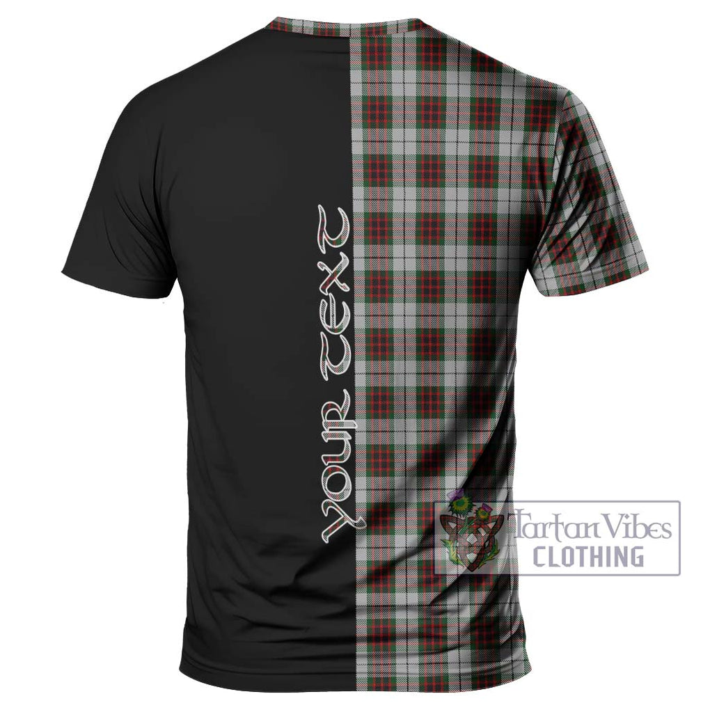 Fraser Dress Tartan T-Shirt with Family Crest and Half Of Me Style - Tartanvibesclothing Shop