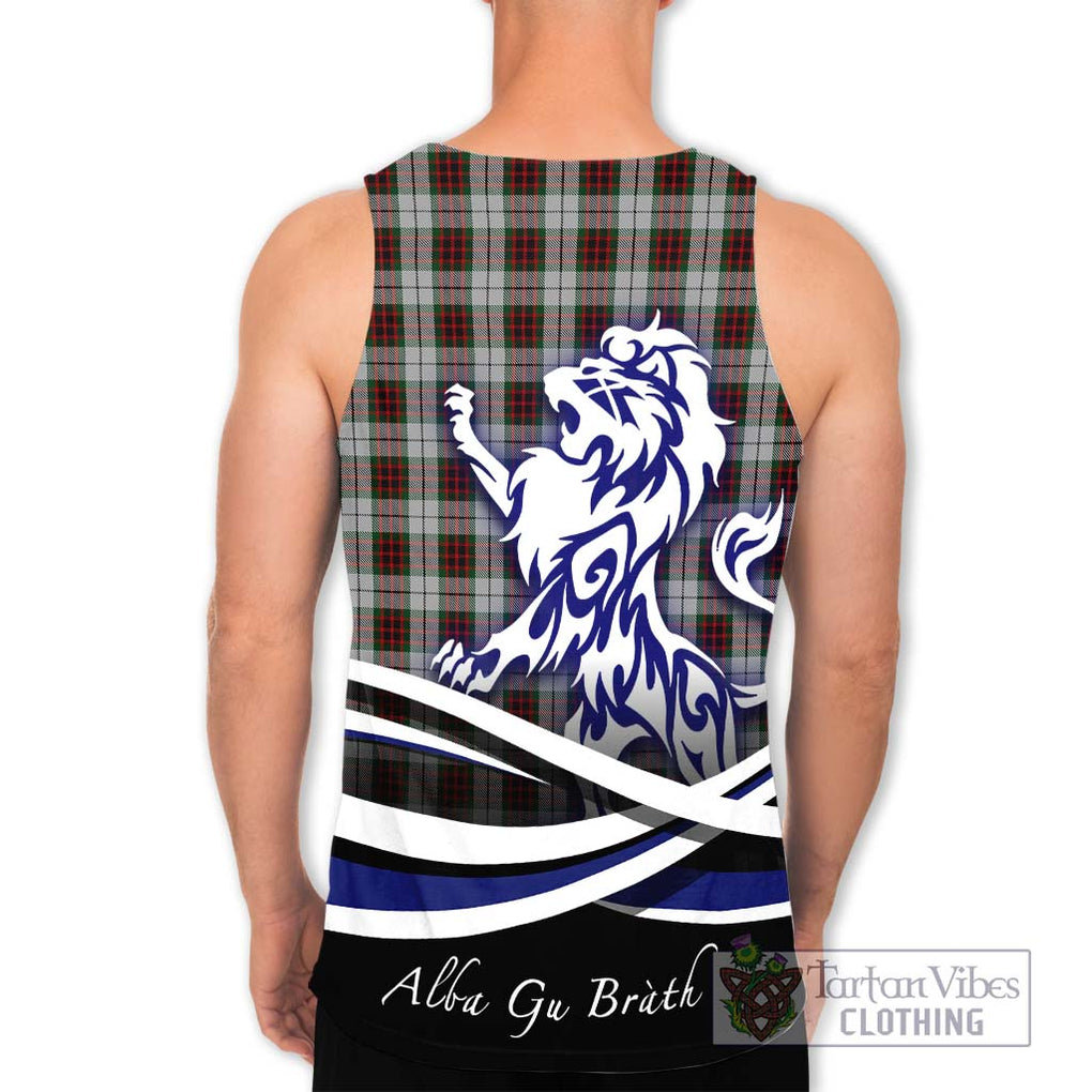 Fraser Dress Tartan Men's Tank Top with Alba Gu Brath Regal Lion Emblem - Tartanvibesclothing Shop