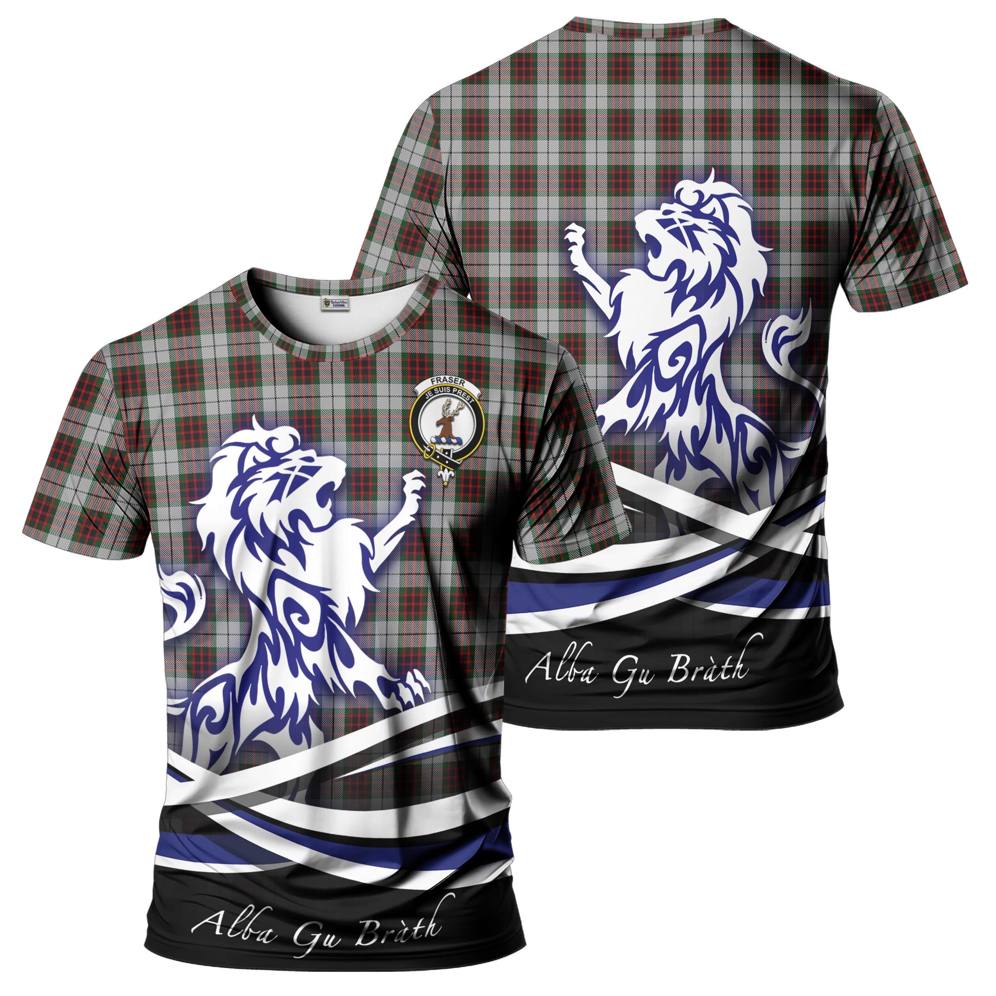 fraser-dress-tartan-t-shirt-with-alba-gu-brath-regal-lion-emblem