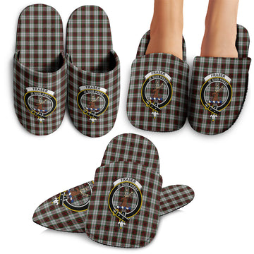 Fraser Dress Tartan Home Slippers with Family Crest