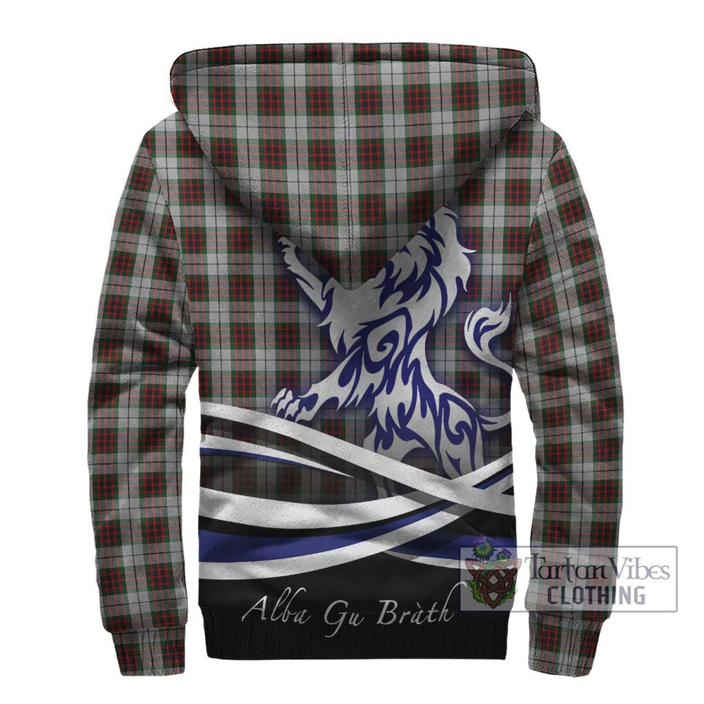 Fraser Dress Tartan Sherpa Hoodie with Alba Gu Brath Regal Lion Emblem - Tartanvibesclothing Shop