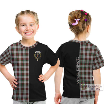 Fraser Dress Tartan Kid T-Shirt with Family Crest and Half Of Me Style