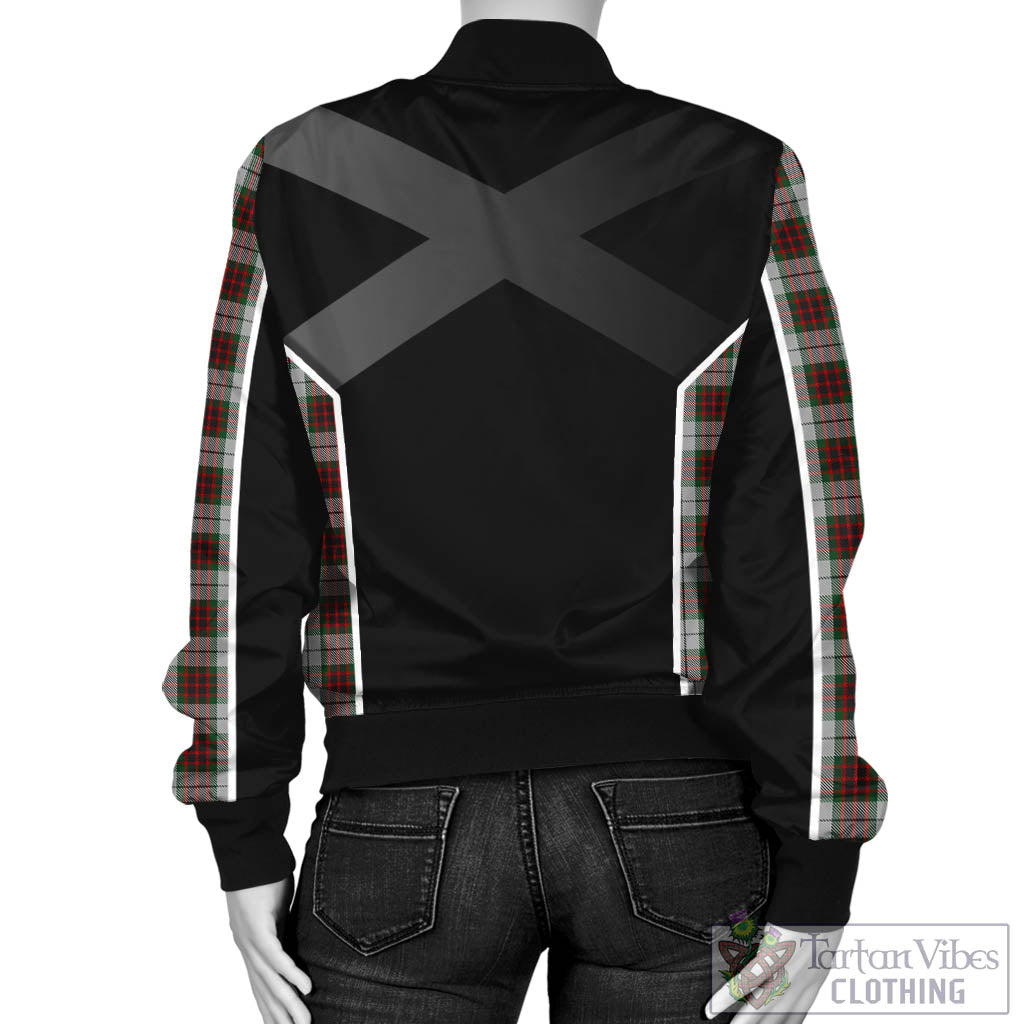 Tartan Vibes Clothing Fraser Dress Tartan Bomber Jacket with Family Crest and Scottish Thistle Vibes Sport Style