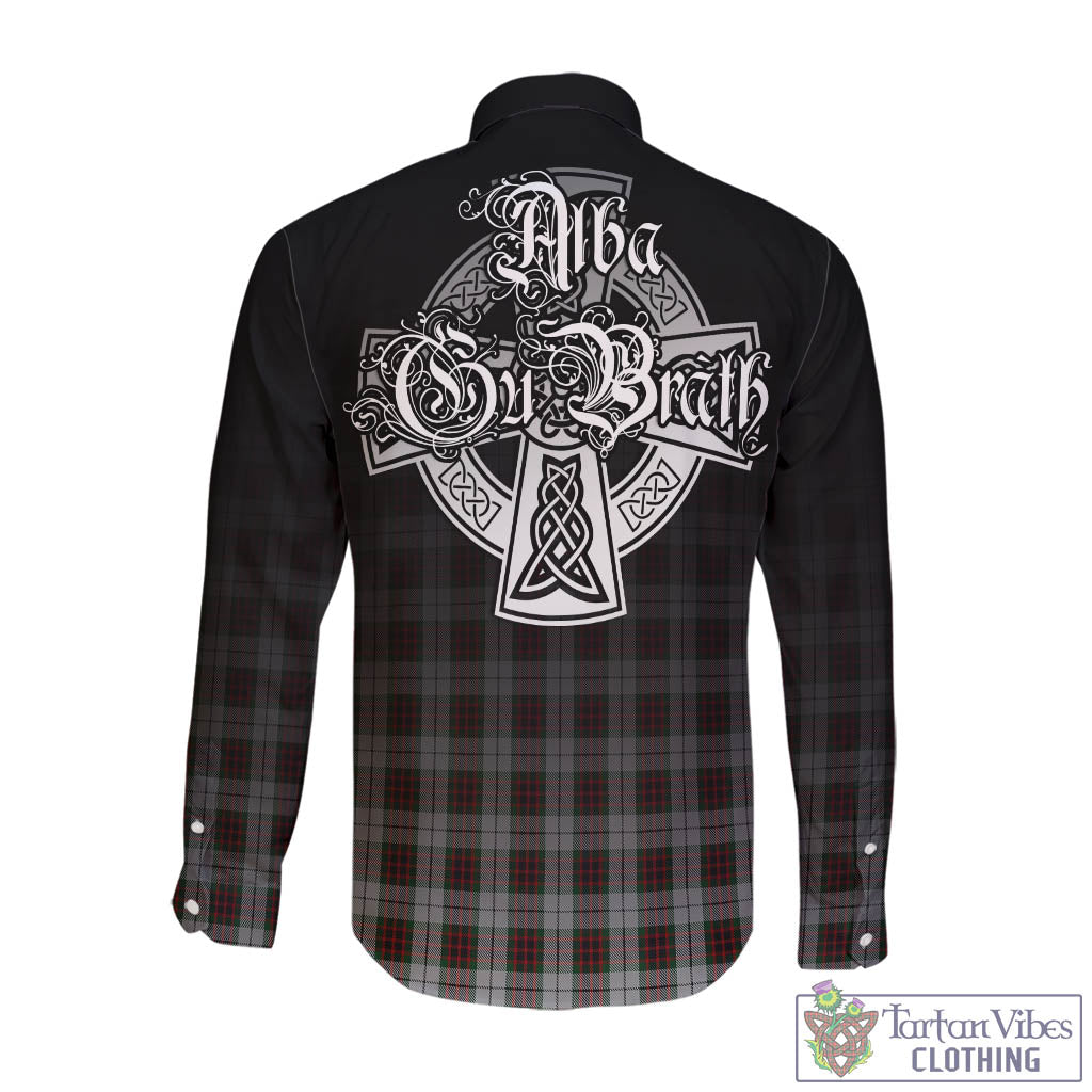 Tartan Vibes Clothing Fraser Dress Tartan Long Sleeve Button Up Featuring Alba Gu Brath Family Crest Celtic Inspired