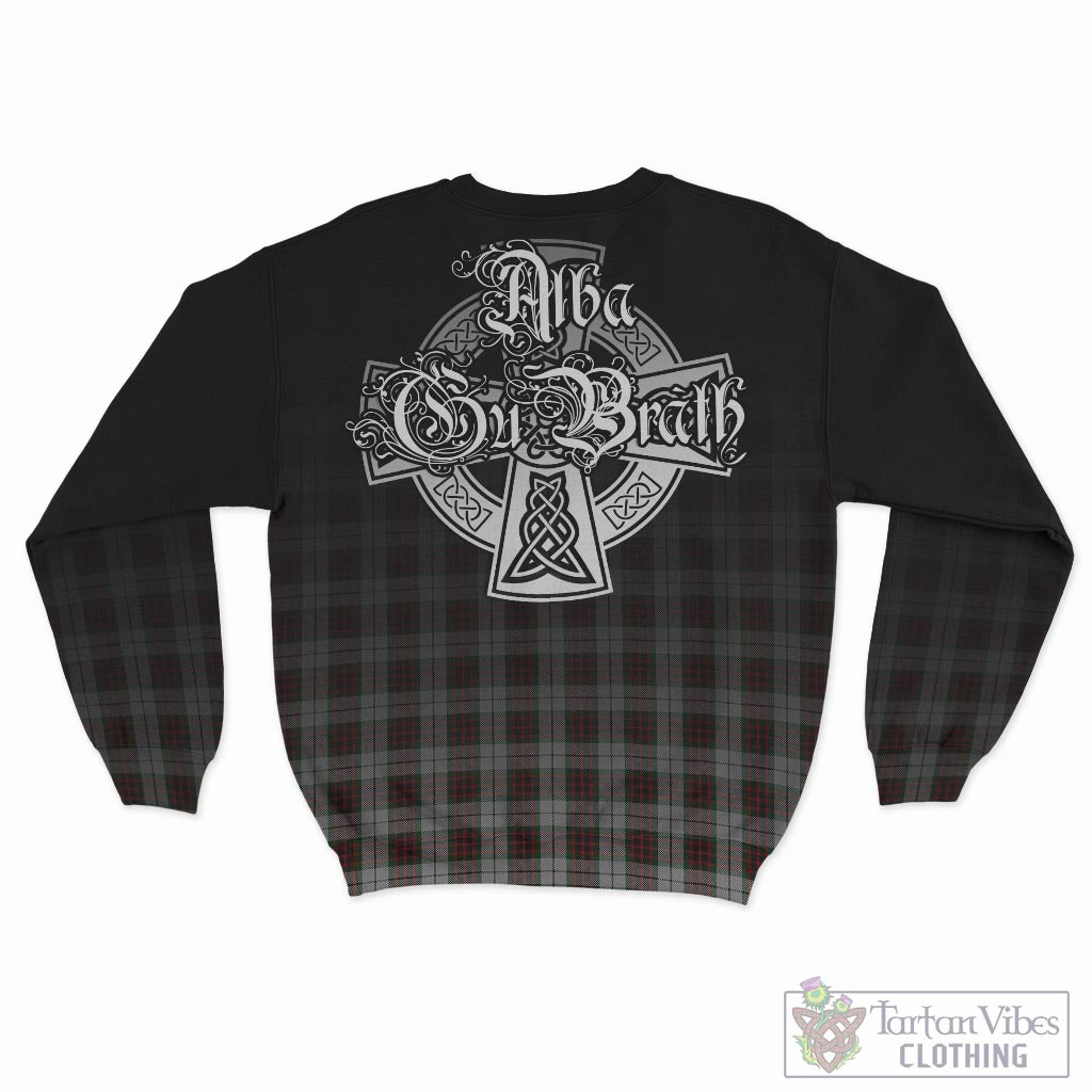 Tartan Vibes Clothing Fraser Dress Tartan Sweatshirt Featuring Alba Gu Brath Family Crest Celtic Inspired