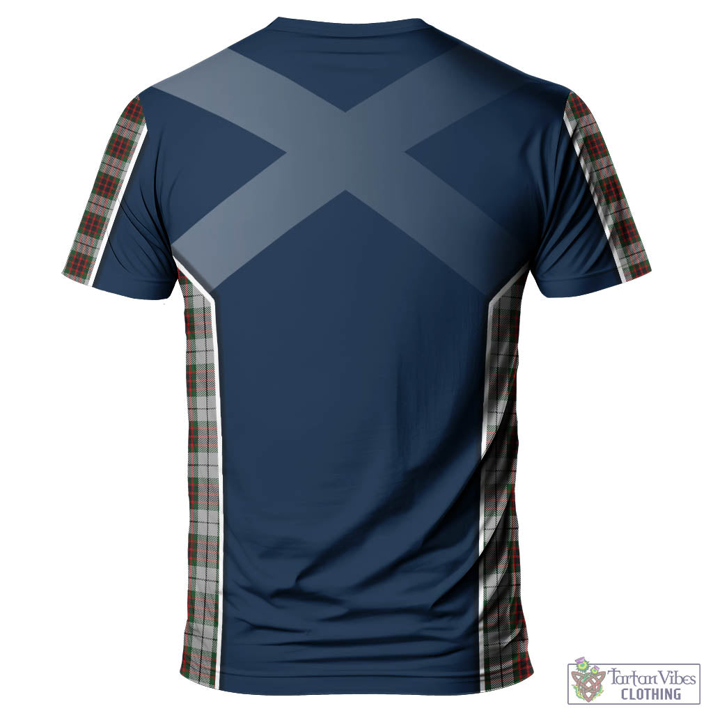 Tartan Vibes Clothing Fraser Dress Tartan T-Shirt with Family Crest and Scottish Thistle Vibes Sport Style