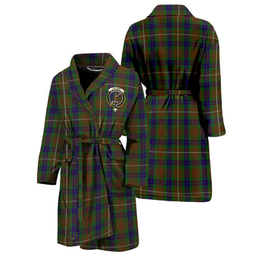 Fraser Hunting Tartan Bathrobe with Family Crest