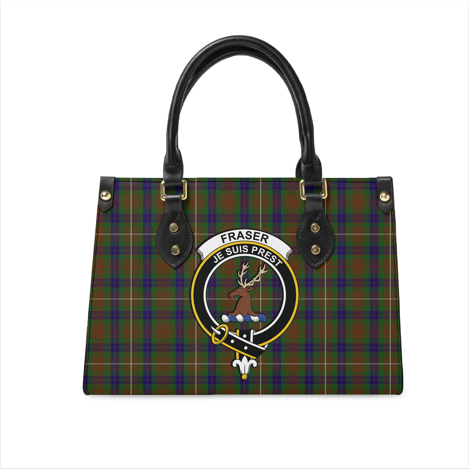 fraser-hunting-tartan-leather-bag-with-family-crest