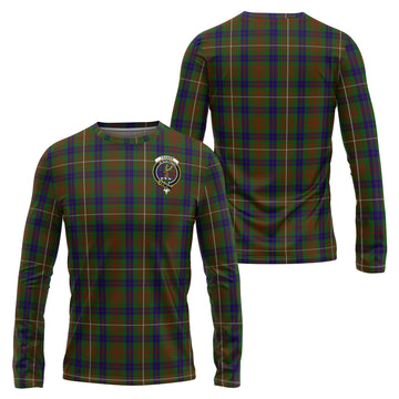 Fraser Hunting Tartan Long Sleeve T-Shirt with Family Crest