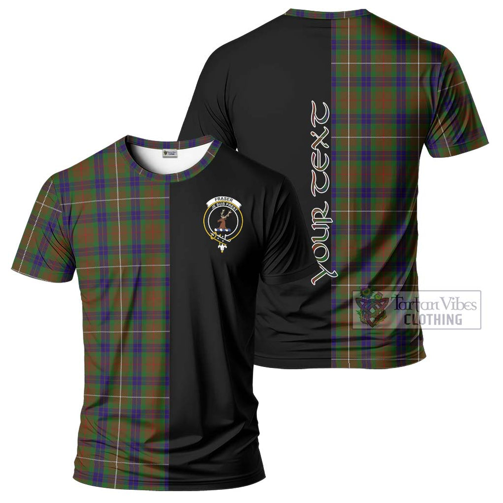 Fraser Hunting Tartan T-Shirt with Family Crest and Half Of Me Style Kid's Shirt - Tartanvibesclothing Shop