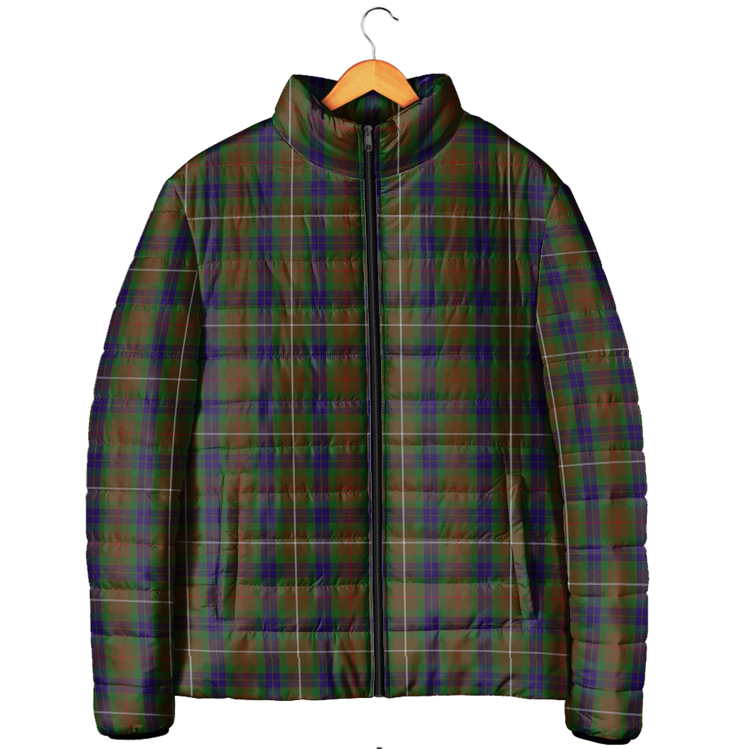 Fraser Hunting Tartan Padded Jacket Men's Padded Jacket - Tartan Vibes Clothing