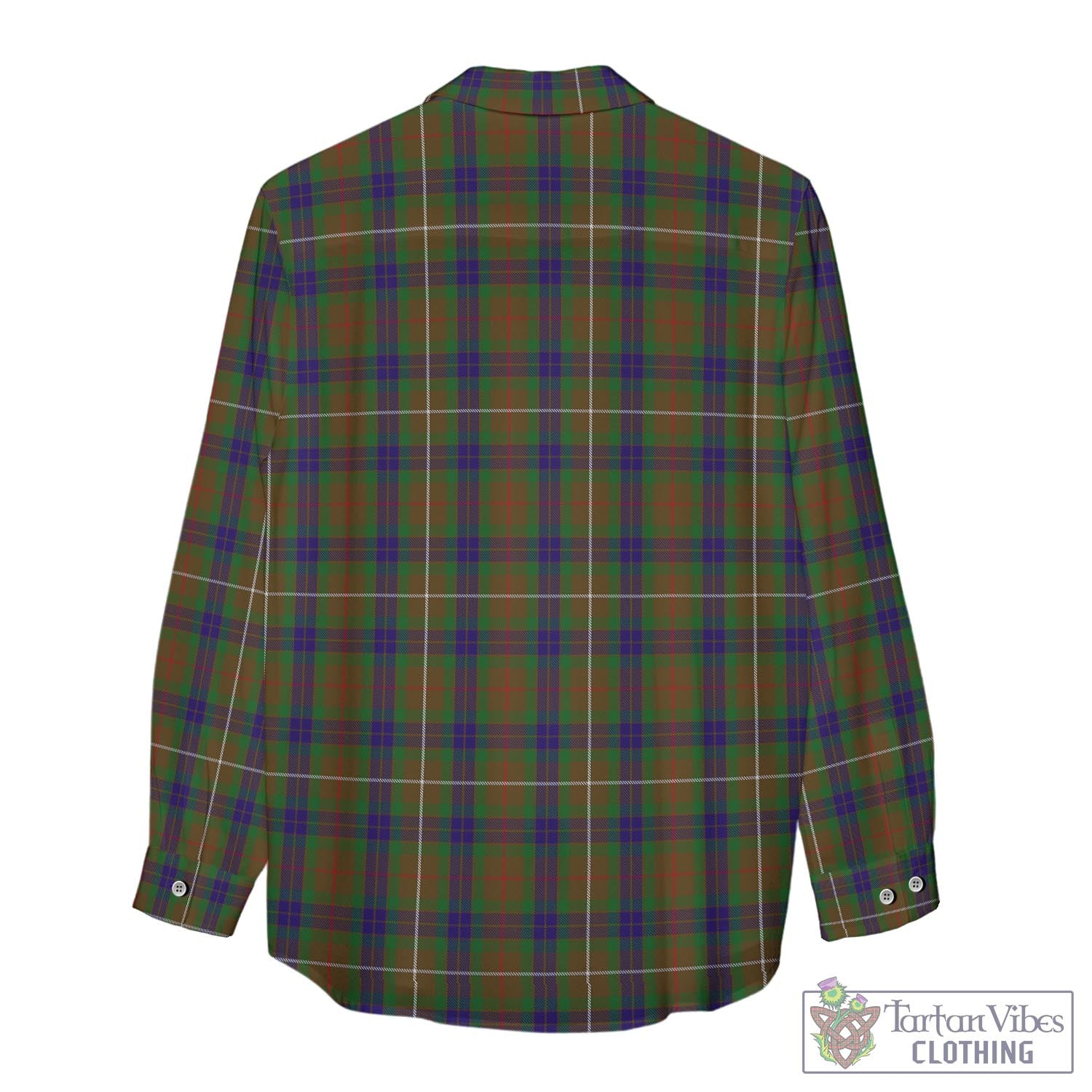 Tartan Vibes Clothing Fraser Hunting Tartan Womens Casual Shirt with Family Crest