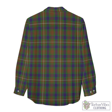 Fraser Hunting Tartan Women's Casual Shirt with Family Crest