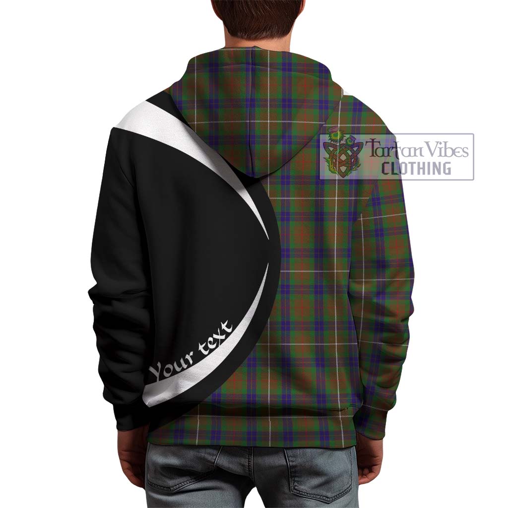 Tartan Vibes Clothing Fraser Hunting Tartan Hoodie with Family Crest Circle Style