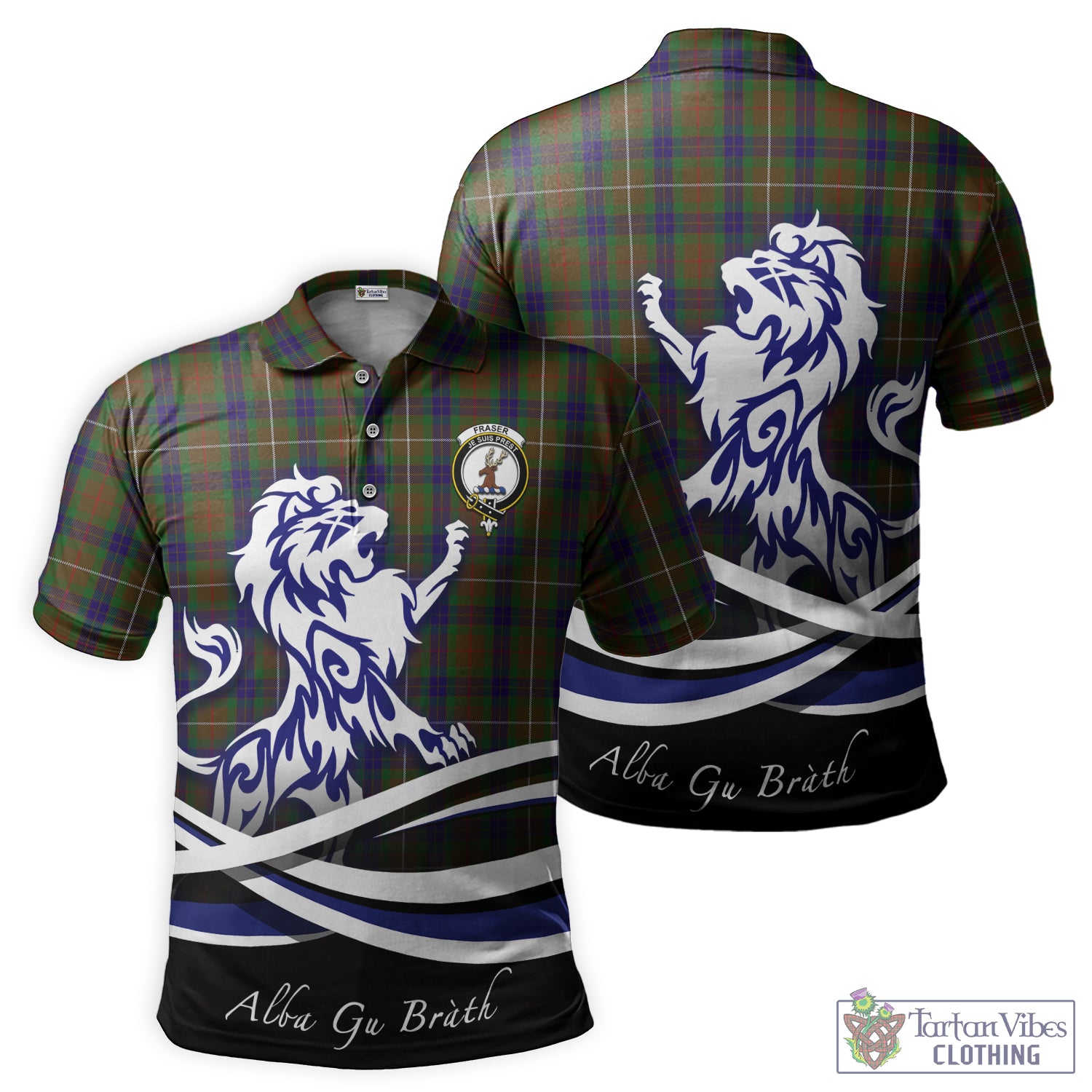 fraser-hunting-tartan-polo-shirt-with-alba-gu-brath-regal-lion-emblem