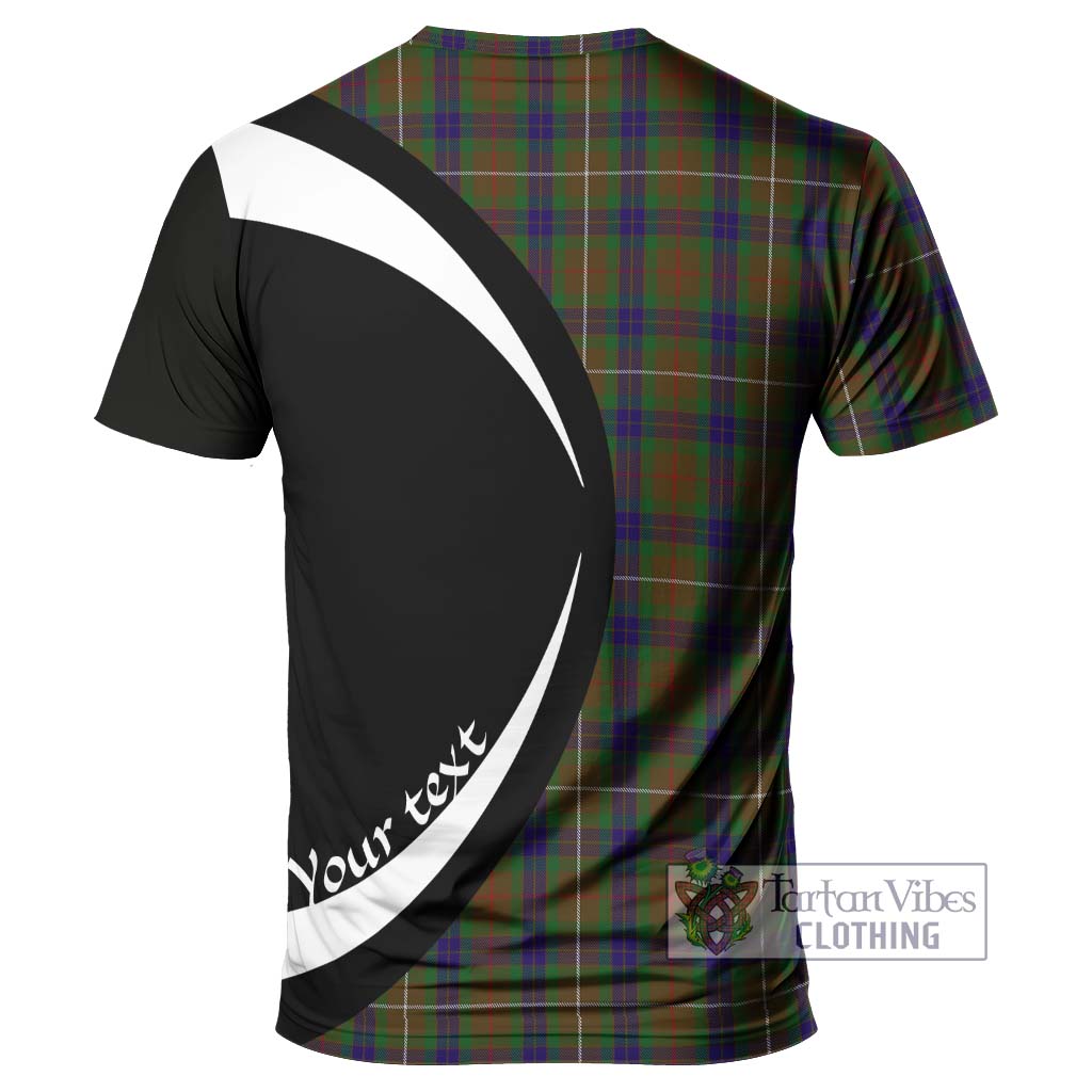 Tartan Vibes Clothing Fraser Hunting Tartan T-Shirt with Family Crest Circle Style