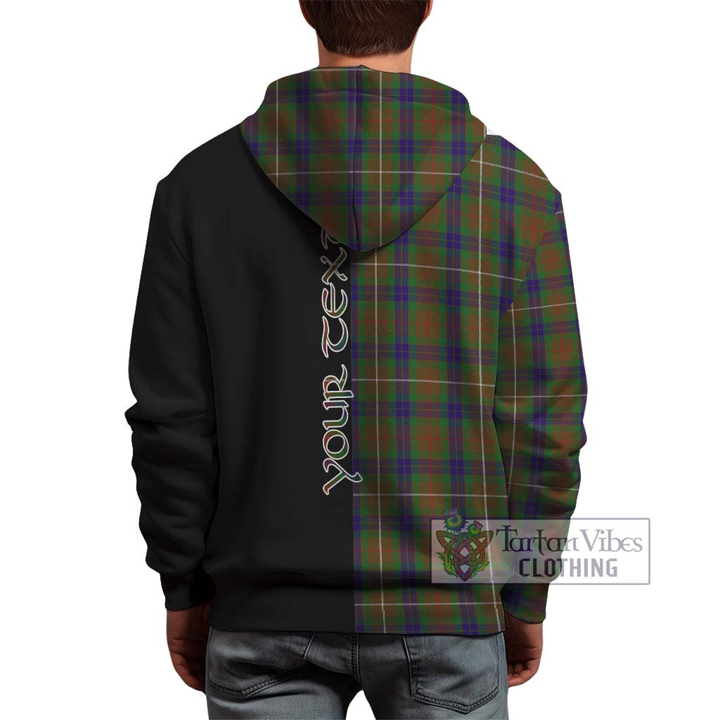 Fraser Hunting Tartan Hoodie with Family Crest and Half Of Me Style - Tartanvibesclothing Shop