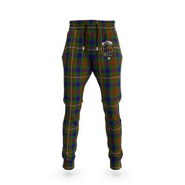 Fraser Hunting Tartan Joggers Pants with Family Crest