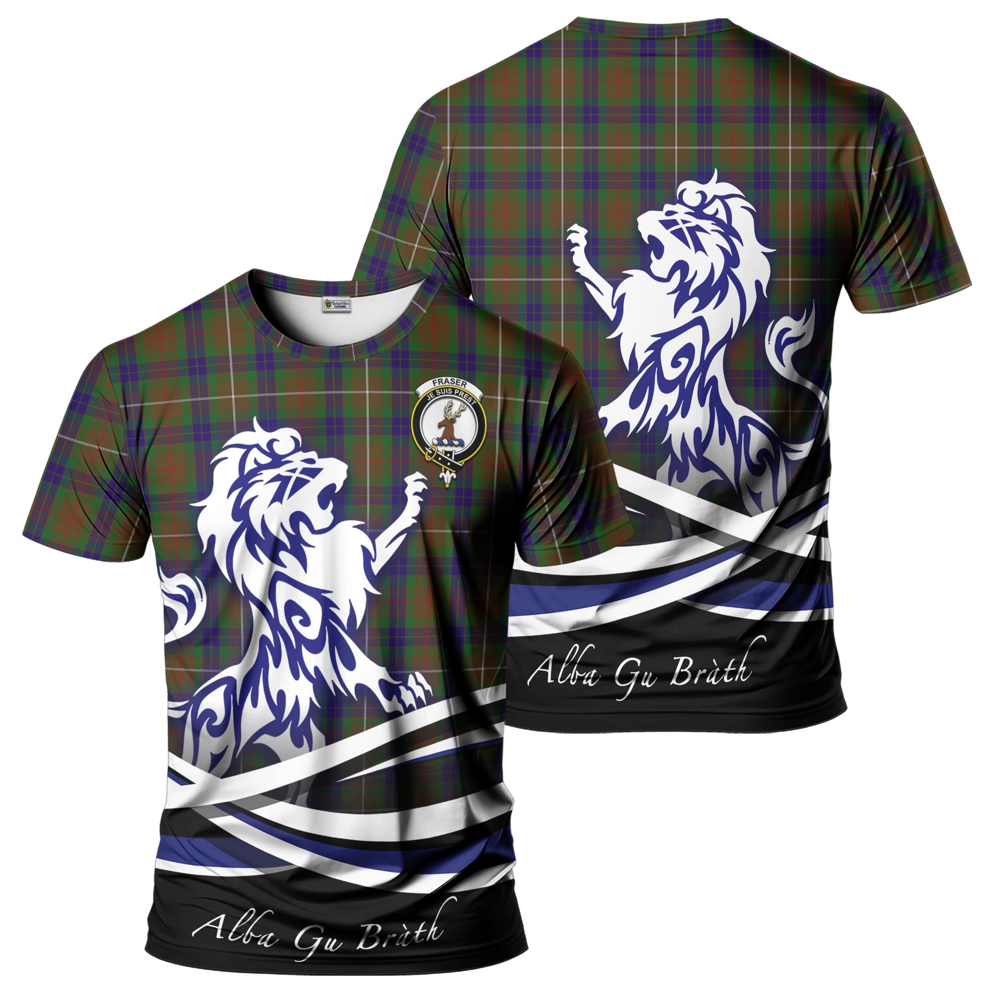 fraser-hunting-tartan-t-shirt-with-alba-gu-brath-regal-lion-emblem