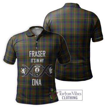 Fraser Hunting Tartan Polo Shirt with Family Crest DNA In Me Style