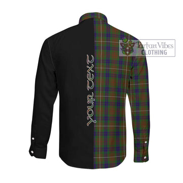 Fraser Hunting Tartan Long Sleeve Button Shirt with Family Crest and Half Of Me Style