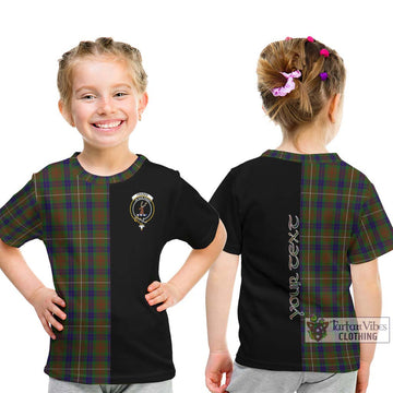 Fraser Hunting Tartan Kid T-Shirt with Family Crest and Half Of Me Style