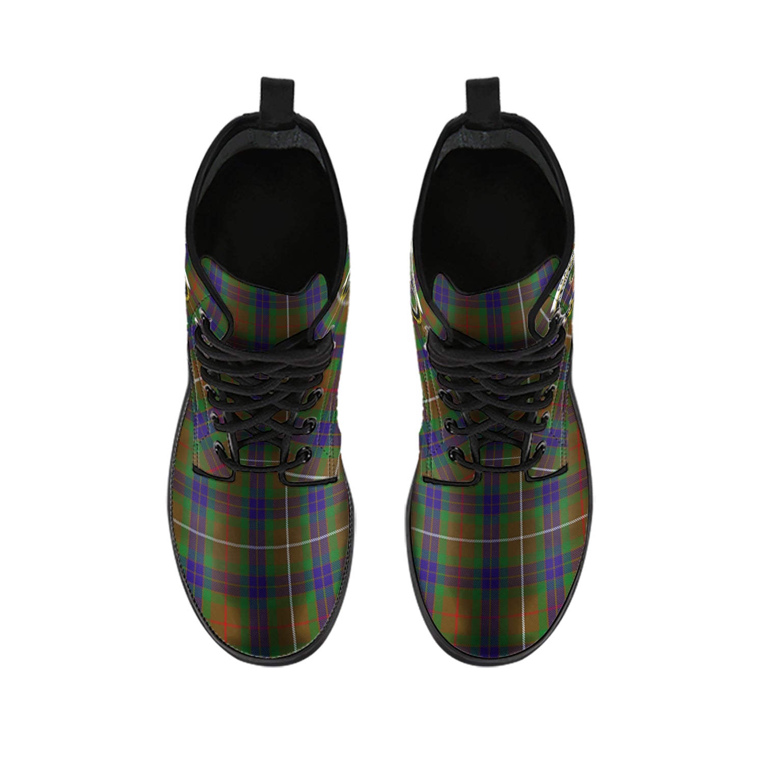 fraser-hunting-tartan-leather-boots-with-family-crest