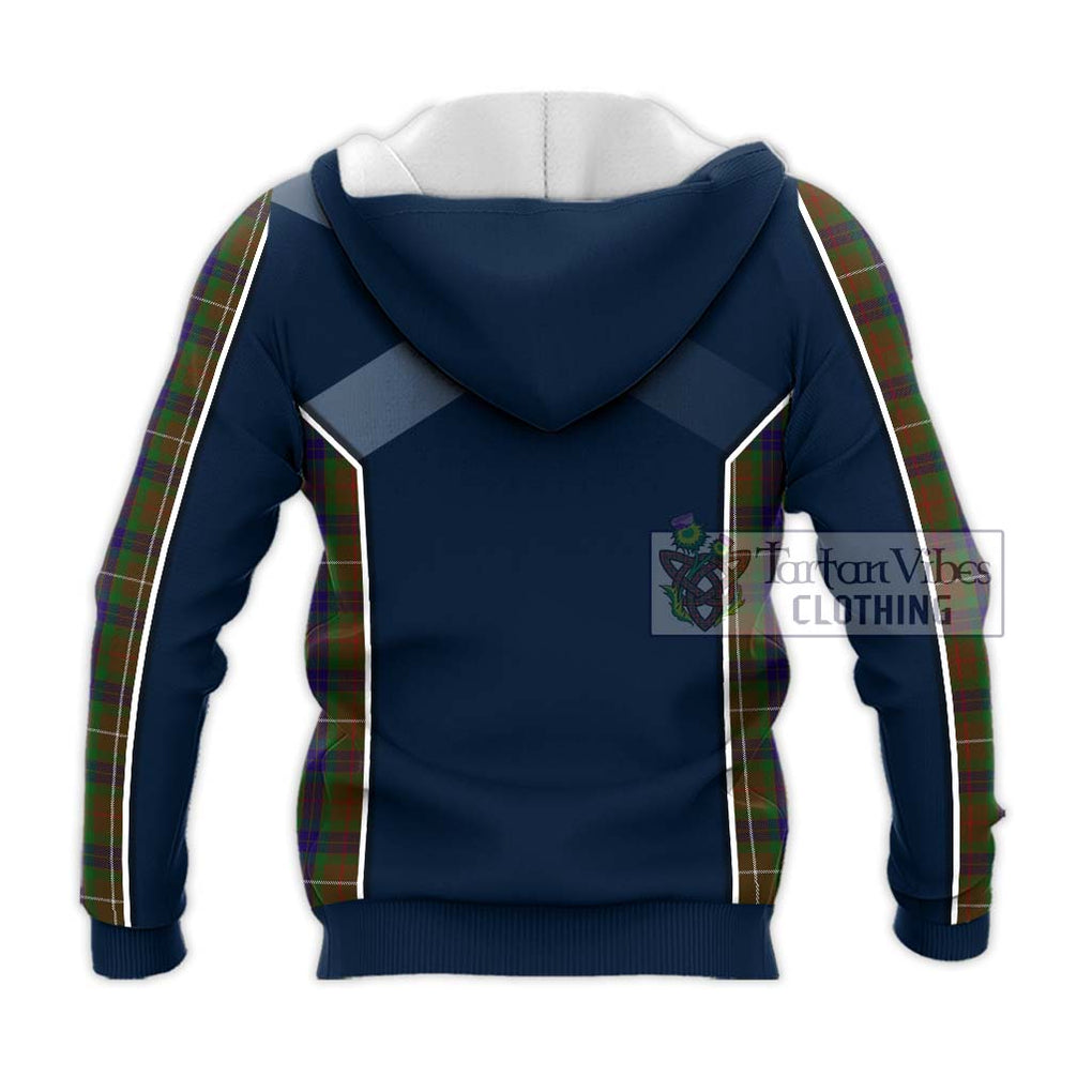 Fraser Hunting Tartan Knitted Hoodie with Family Crest and Lion Rampant Vibes Sport Style - Tartan Vibes Clothing