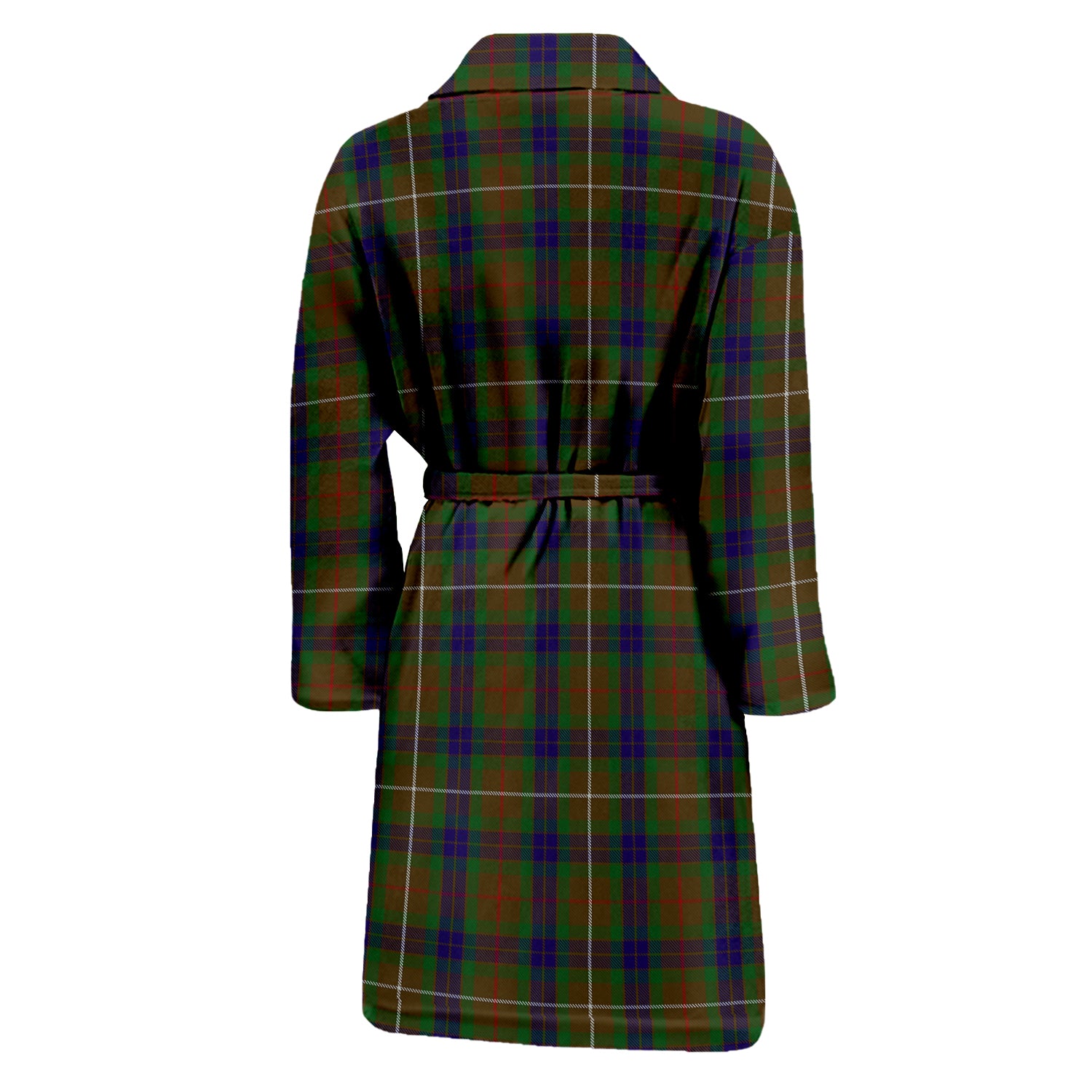 Fraser Hunting Tartan Bathrobe with Family Crest - Tartan Vibes Clothing