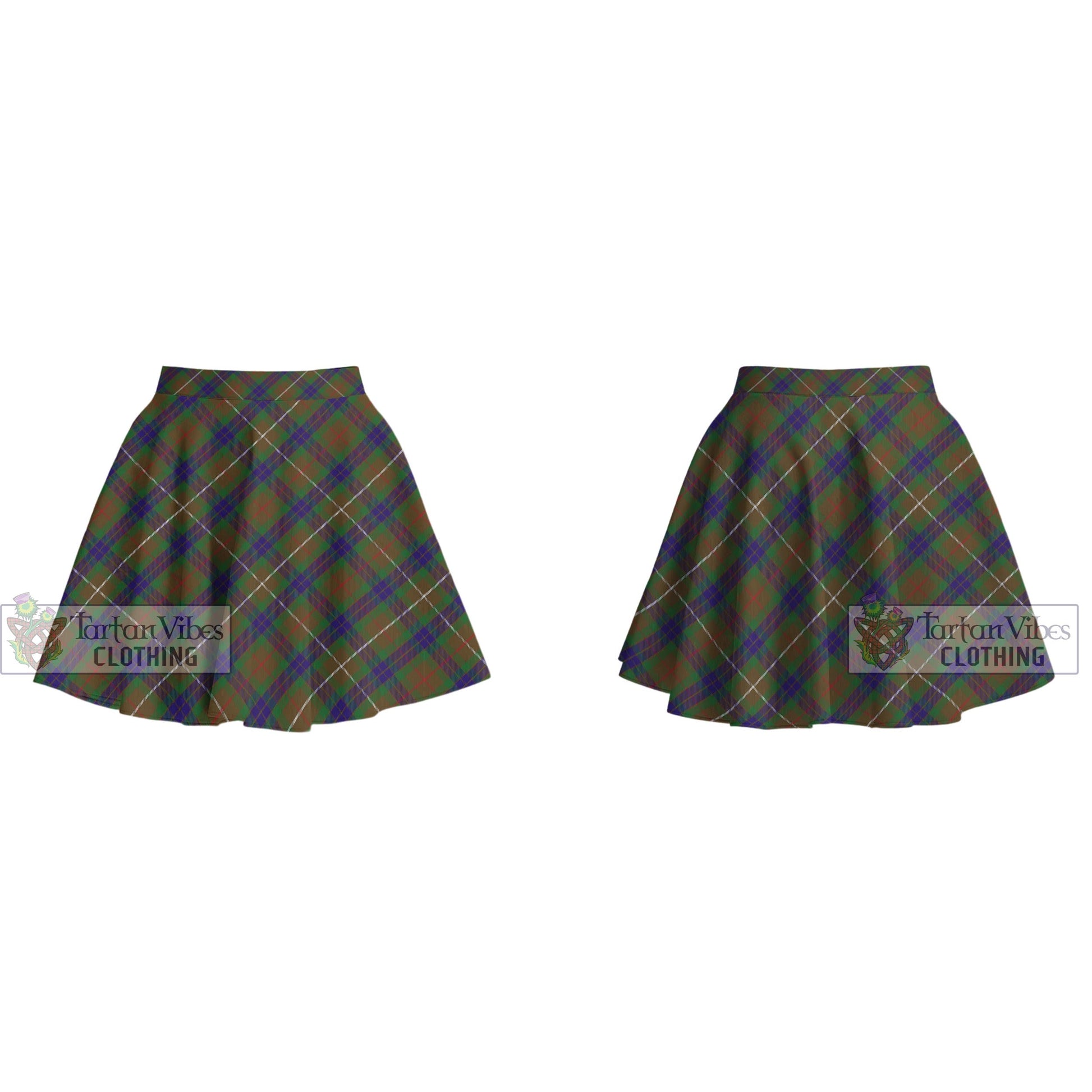 Tartan Vibes Clothing Fraser Hunting Tartan Women's Plated Mini Skirt