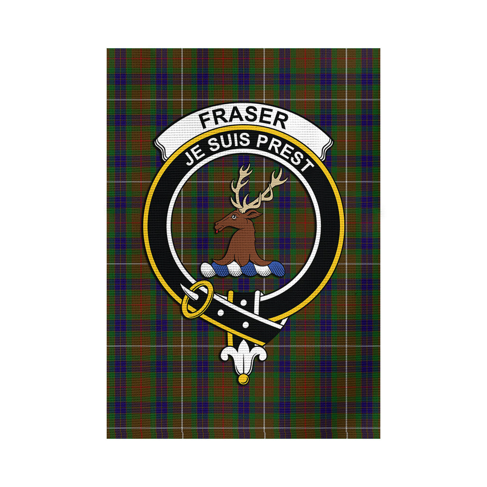 Fraser Hunting Tartan Flag with Family Crest - Tartan Vibes Clothing