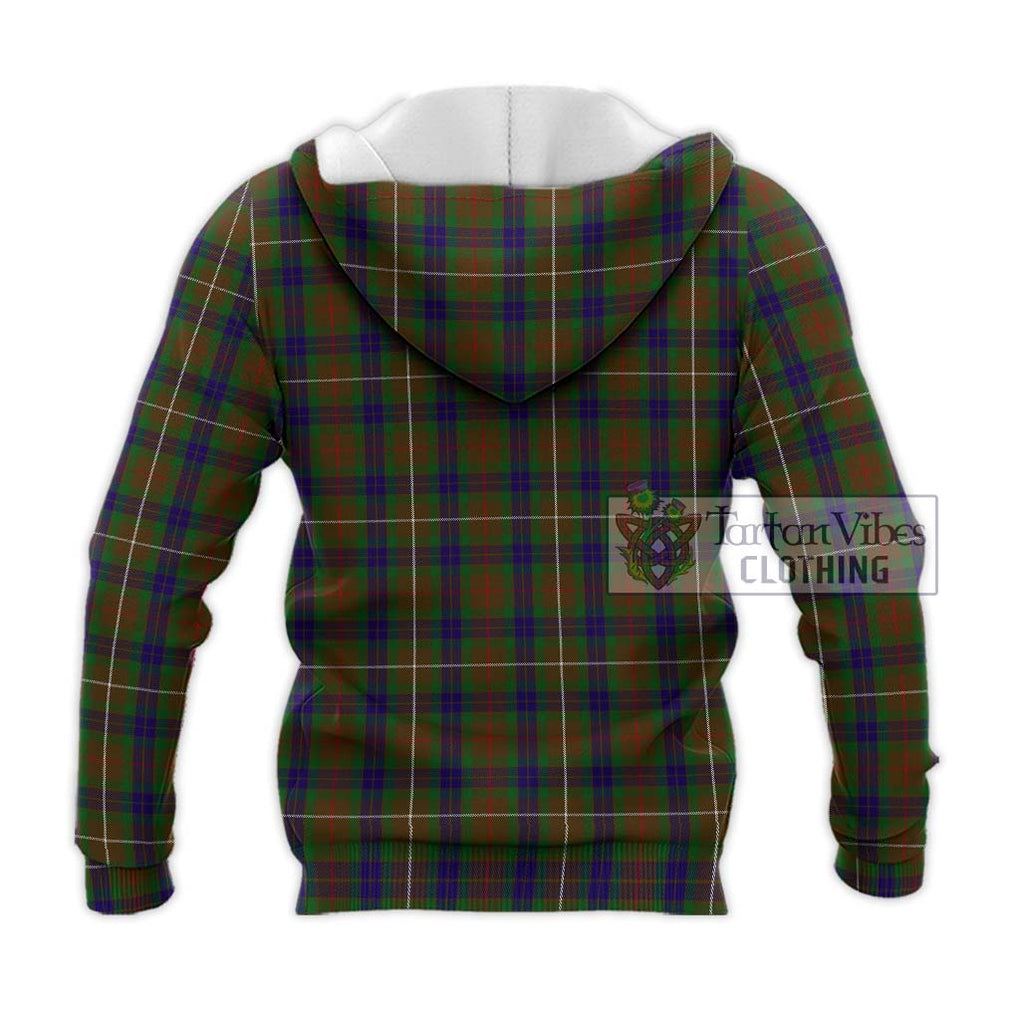 Fraser Hunting Tartan Knitted Hoodie with Family Crest DNA In Me Style - Tartanvibesclothing Shop