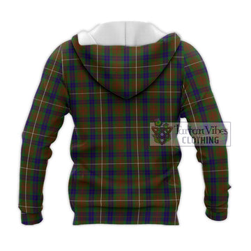 Fraser Hunting Tartan Knitted Hoodie with Family Crest DNA In Me Style