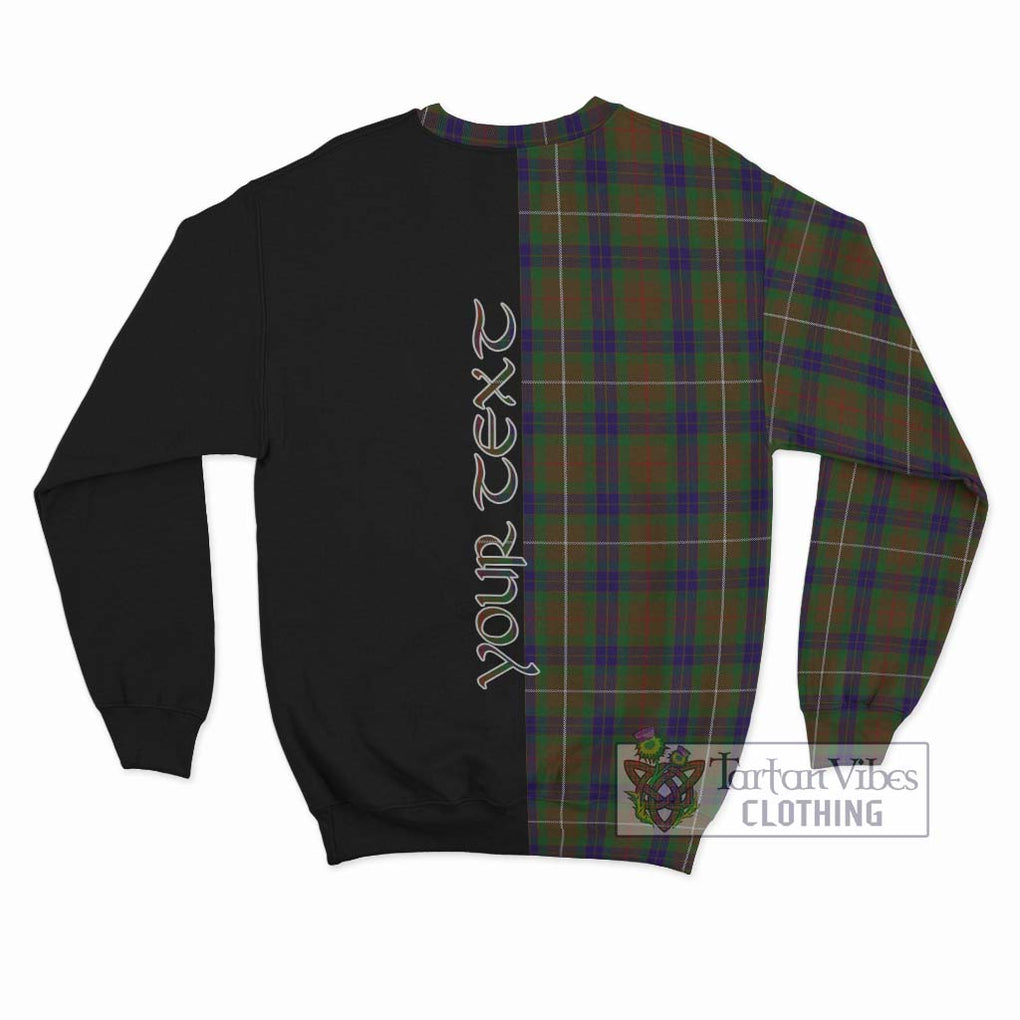 Fraser Hunting Tartan Sweatshirt with Family Crest and Half Of Me Style - Tartanvibesclothing Shop