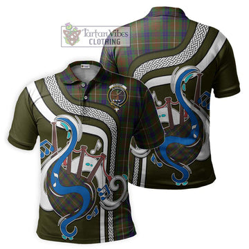 Fraser Hunting Tartan Polo Shirt with Epic Bagpipe Style