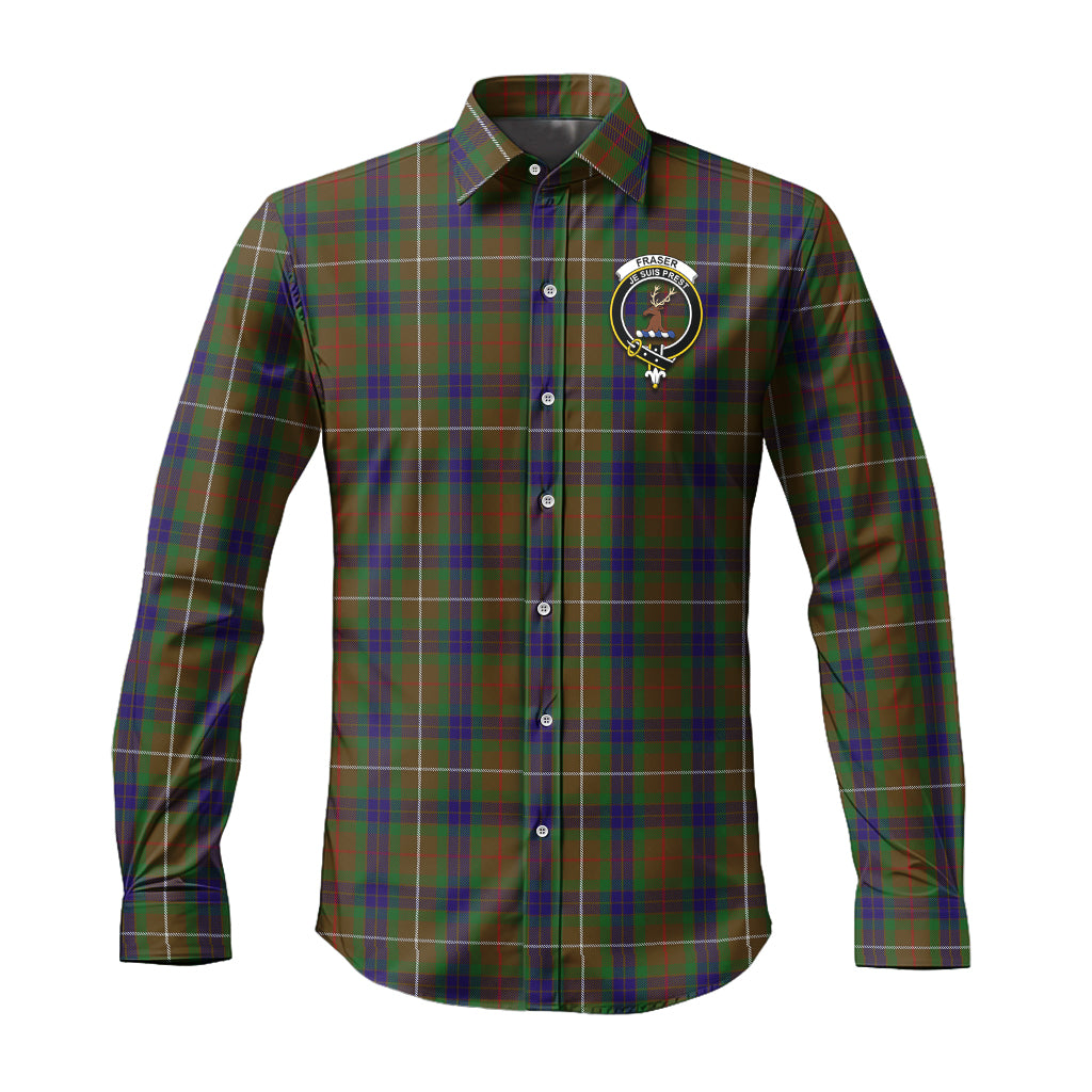 fraser-hunting-tartan-long-sleeve-button-up-shirt-with-family-crest