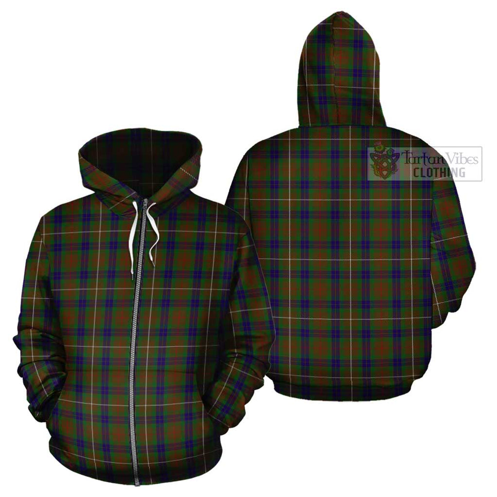 Fraser Hunting Tartan Cotton Hoodie Zip Hoodie - Tartan Vibes Clothing